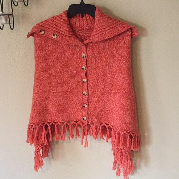 BCBGMaxAzria Sweaters - BCBG Maxazria knit button down poncho One size